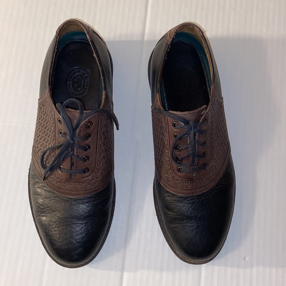 H. S. Trask Brown Leather Lace Up Two Tone Oxford Size 9 M Shoes - Picture 5 of 16